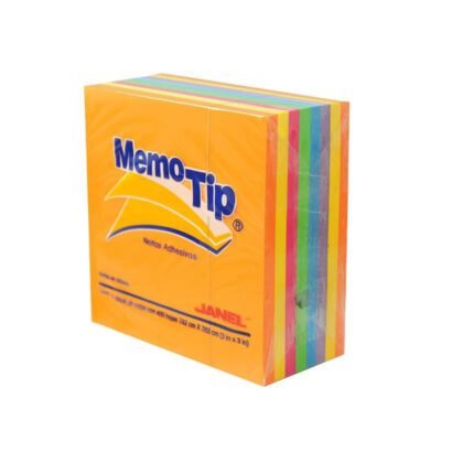 CUBO NOTAS MEMOTIP JANEL 3X3 NEON400H