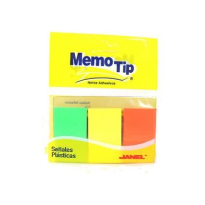 SEÑALES MEMOTIP JANEL NEON 3 COL 1"X1.69" CON 75