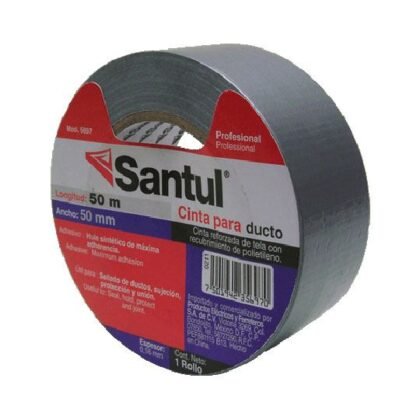 CINTA DUCTO SANTUL 48MMX50MT PLATA