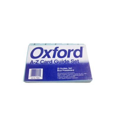 GUIAS PARA ARCHIVO OXFORD 3X5" A-Z AZUL