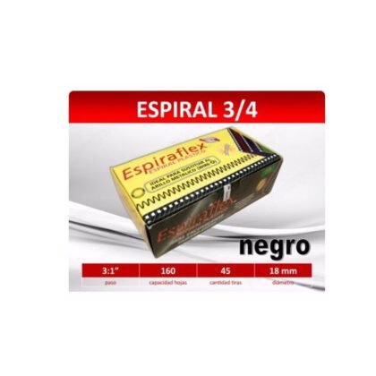 ARILLO ESPIRAFLEX BOFLEX 160H 18MM NEGRO