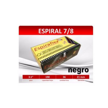 ARILLO ESPIRAFLEX BOFLEX 190H 21MM NEGRO