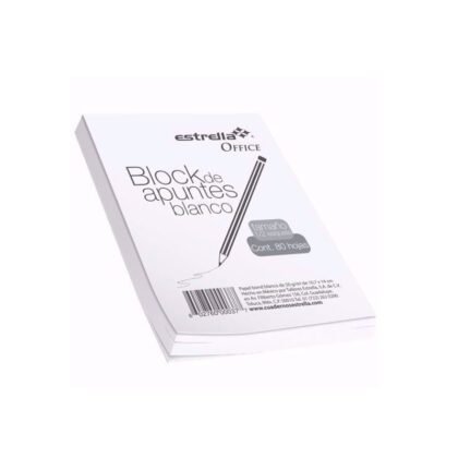 BLOCK ENEGROMADO 1/4 ESTRELLA BLANCO 80H