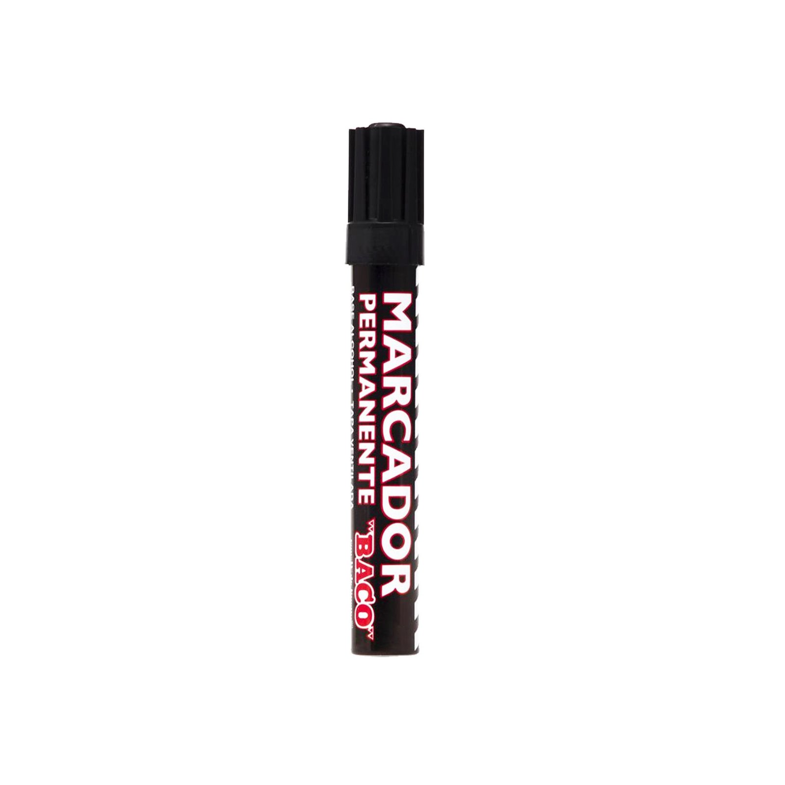 MARCADOR PERMANENTE BACO DE METAL NEGRO