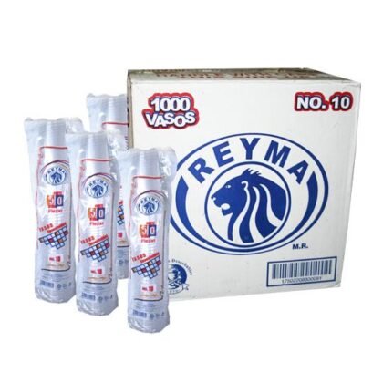 VASO CRISTAL REYMA VS10 #10 CON 1000PZAS