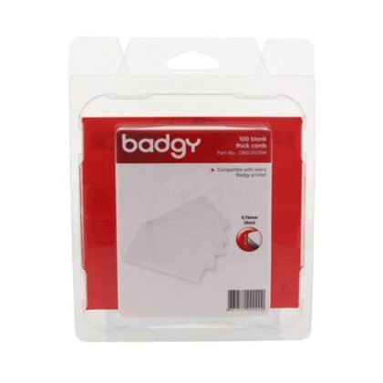 TARJETA BADGY PVC C0030W 8.5 X5.4 CON 100