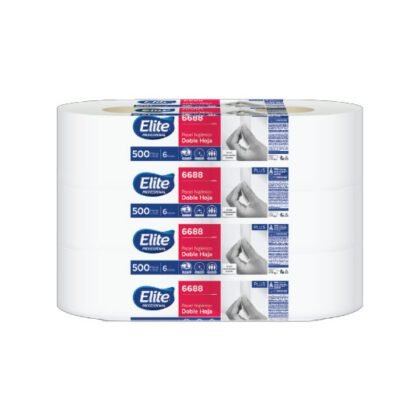 PAPEL HIGIÉNICO 500M 6ROLL JUM H DOB BLANCO