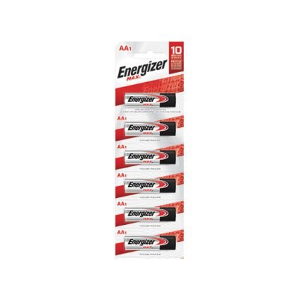 PILA ALCALINA ENERGIZER MAX / AA 6 PZ
