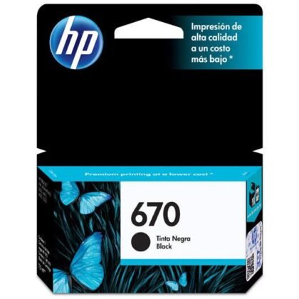 TINTA HP CZ113AL / 670 NEGRO