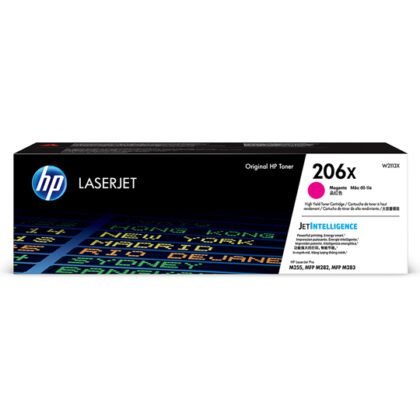 TÓNER LASERJET HP CARTRIDGE 206X MAGENTA