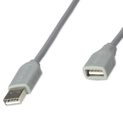 CABLE EXTENSION MANHATTAN USB 3M GRIS