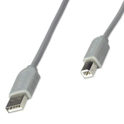 CABLE USB MANHATTAN A-B V1.1, 3M GRIS