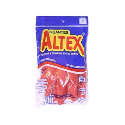GUANTES DE HULE ALTEX NO.7 ROJO