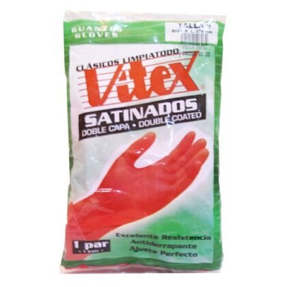 GUANTES HULE VITEX GUA0014GV NO. 9 ROJO