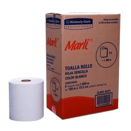 TOALLA MANOS ROLLO MARLI 92257 CON 6 PZ