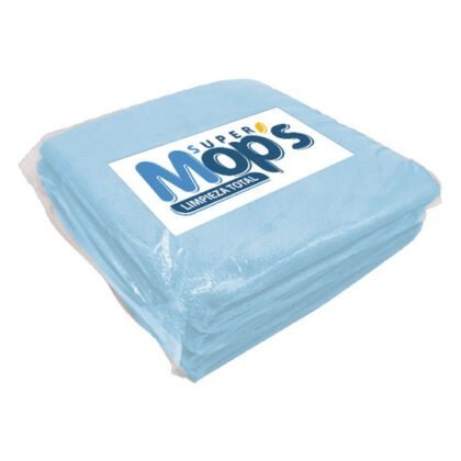 MICROFIBRA MOPS AZUL 40 X 40 CM CON 6