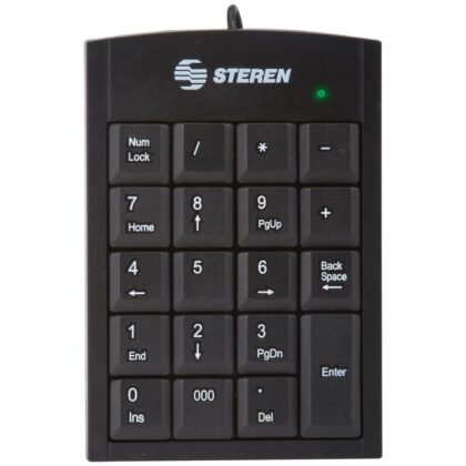 TECLADO ALÁMBRICO STEREN NUMERICO COM-625 NEGRO
