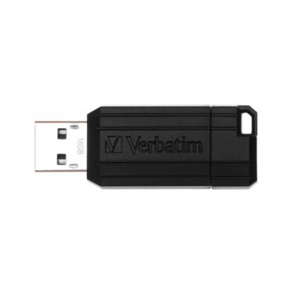 MEMORIA USB 16GB VERBATIM PINSTRIPE
 NEGRO