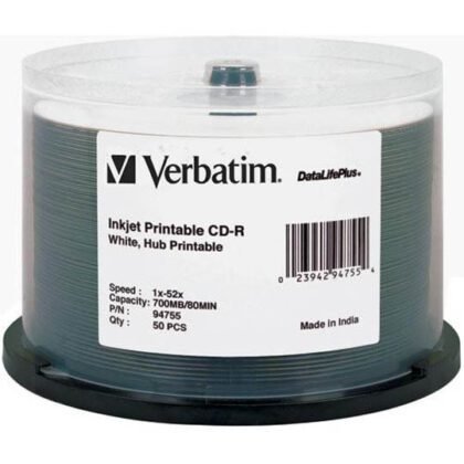 CD-R VERBATIM 94755 80MIN/700MB CON 50
