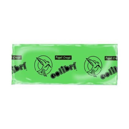 PAPEL CREPE COLIBRI 50CMX2MT VERDE LIM/BAJ