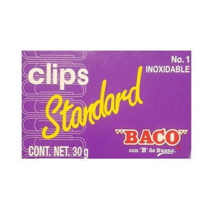 CLIP ESTANDAR BACO NO. 1 CON 100