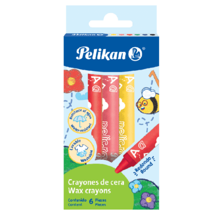 CRAYONES PELIKAN REGULAR REDONDO CON 6