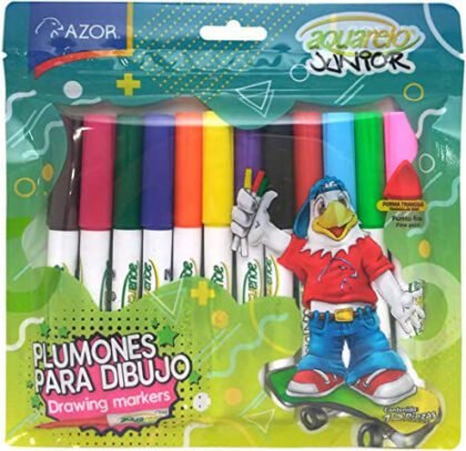 PLUMIN AQUARELO JUNIOR C/12 COLORES