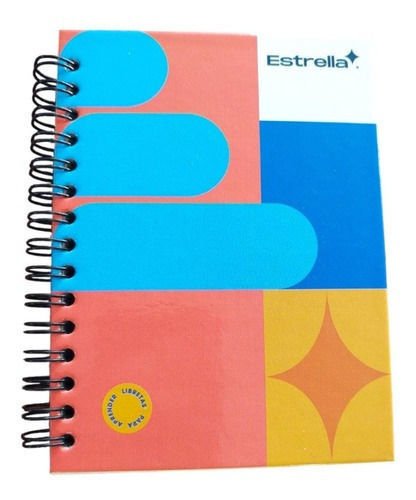LIBRETA 1/8 ESTRELLA MINI-BOOK DOBLE ARILLO RAYA 80H