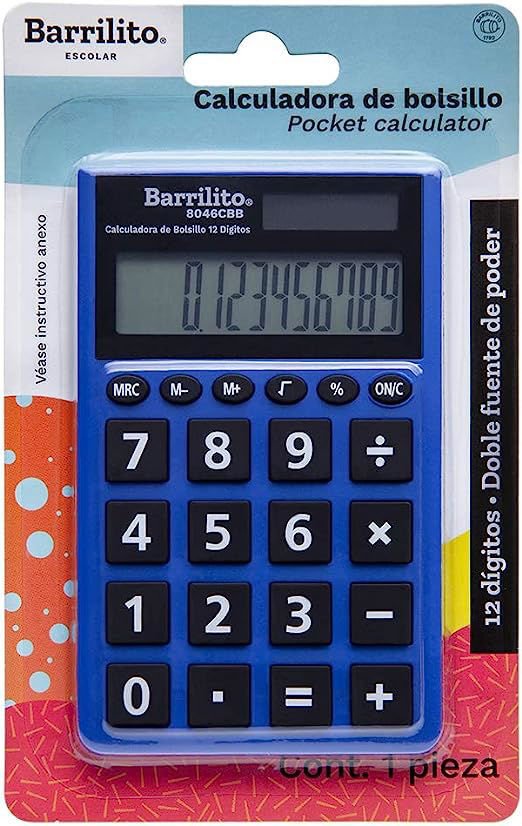 CALCULADORA BARRILITO 12DIG 8046CBB