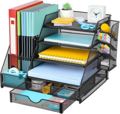 ORGANIZADOR DE ESCRITORIO MESH 5 NIV NGO