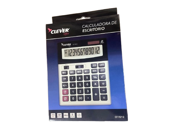 CALCULADORA CLEVER ESCR 12 DI CF-9212