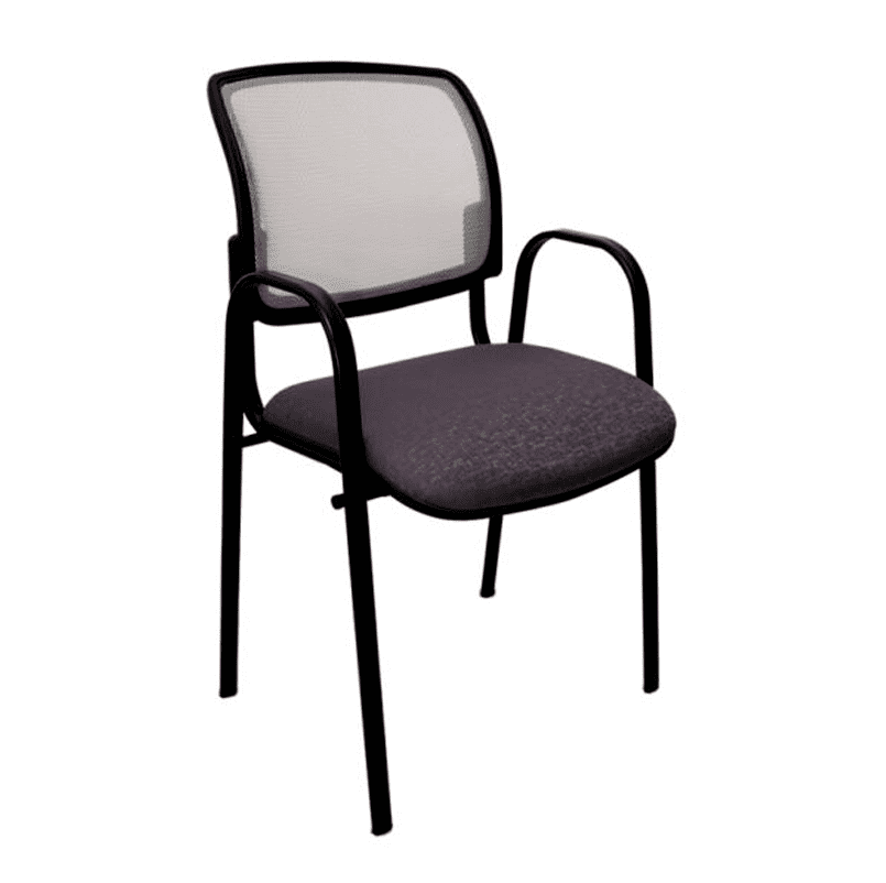 SILLA DE VISITA MESH CON BRAZOS