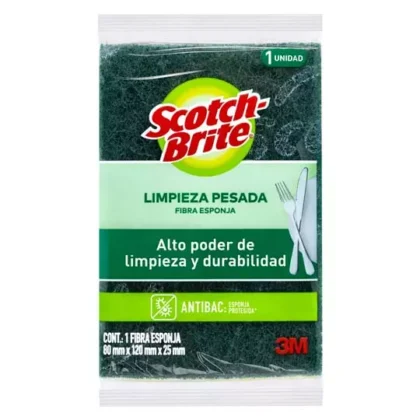 FIBRA ESPONJA SCOTCH-BRITE 3M TAMAÑO GRANDE (118X79MM)