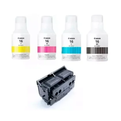 KIT CANON GI16 EN COLORES Y CABEZAL PH-S