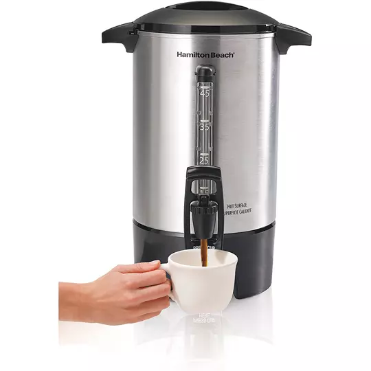 CAFETERA HAMILTON BEACH PERCOLADORA 40519 45 TAZAS 1 DESPACHADOR