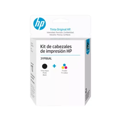 KIT DE CABEZALES DE IMPRESION HP GT 3YP86AL, NEGRO/TRICOLOR