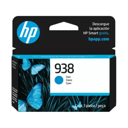 CARTUCHO DE TINTA HP CIAN 938, 4S6X5PL