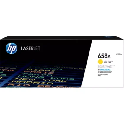 CARTUCHO DE TÓNER HP 658A AMARILLO LASERJET CARTRIDGEHP W2002A