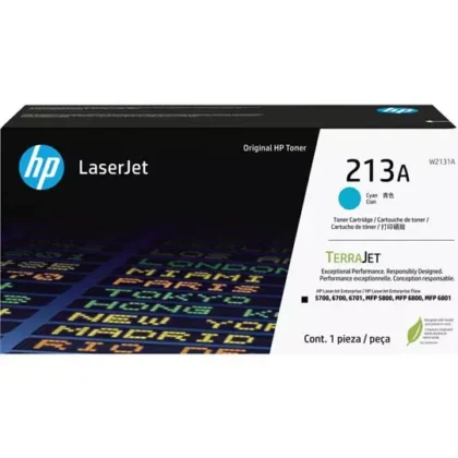 CARTUCHO DE TÓNER HP 213A CIAN ORIGINAL LASERJET W2131A