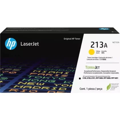 CARTUCHO DE TÓNER HP 213A AMARILLO ORIGINAL LASERJET W2132A