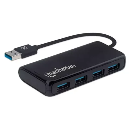 HUB MANHATTAN USB 3.2 GEN 1 DE 4 PUERTOS USB-A