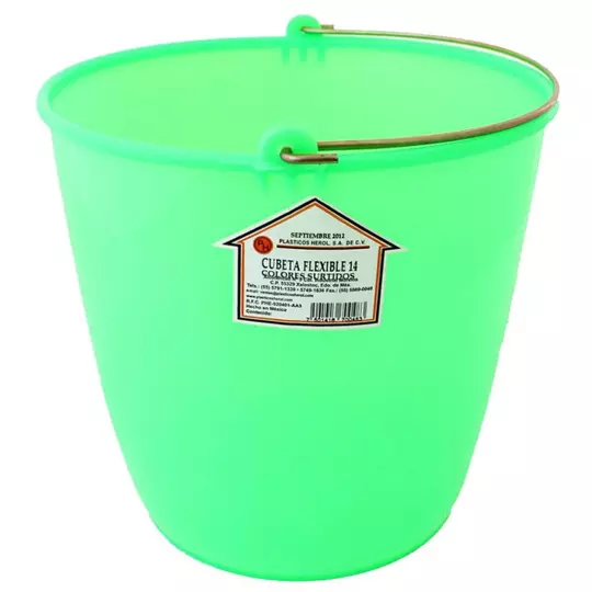 CUBETA FLEXIBLE GENERICA N. 14 DE PLASTICO PARA 10 LT