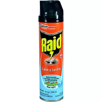 INSECTICIDA EN AEROSOL RAID CASA Y JARDIN DE 400ML