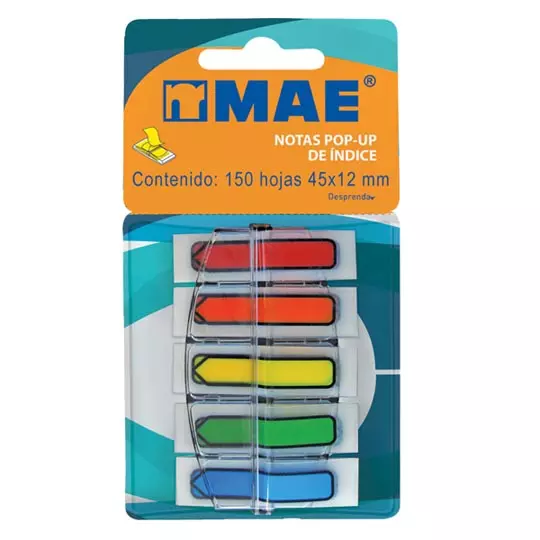 BANDERITAS MAE FLECHA 45X12MM 5 COL