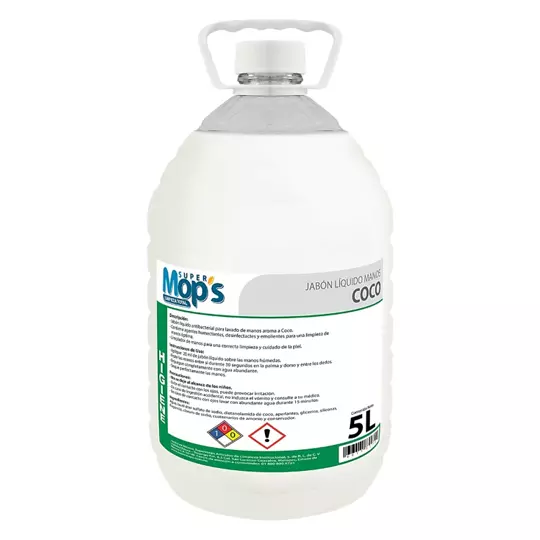 JABÓN PARA MANOS SUPER MOPS AROMA COCO 5LT