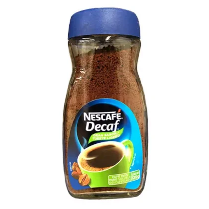 CAFÉ SOLUBLE NESCAFE DECAF DESCAFEINADO 120 GRAMOS