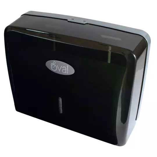 DESPACHADOR TOALLA OVAL INTERDOBLADA COLOR HUMO