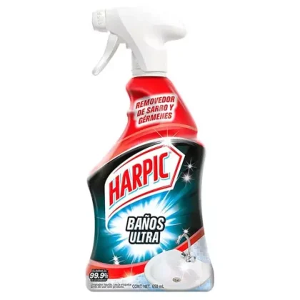 LIMPIADOR HARPIC BAÑOS ULTRA DESINFECTANTE DE BAÑOS S/CLORO ATOMIZADOR 650 ML