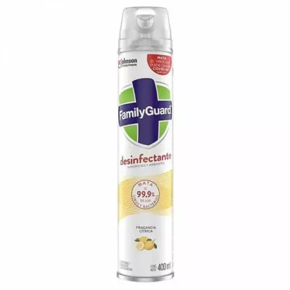 DESINFECTANTE FAMILY GUARD AEROSOL 400 ML FRAGANCIA CÍTRICA
