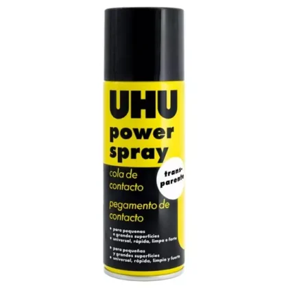 PEGAMENTO DE CONTACTO UHU POWER SPRAY DE 200 MILILITROS